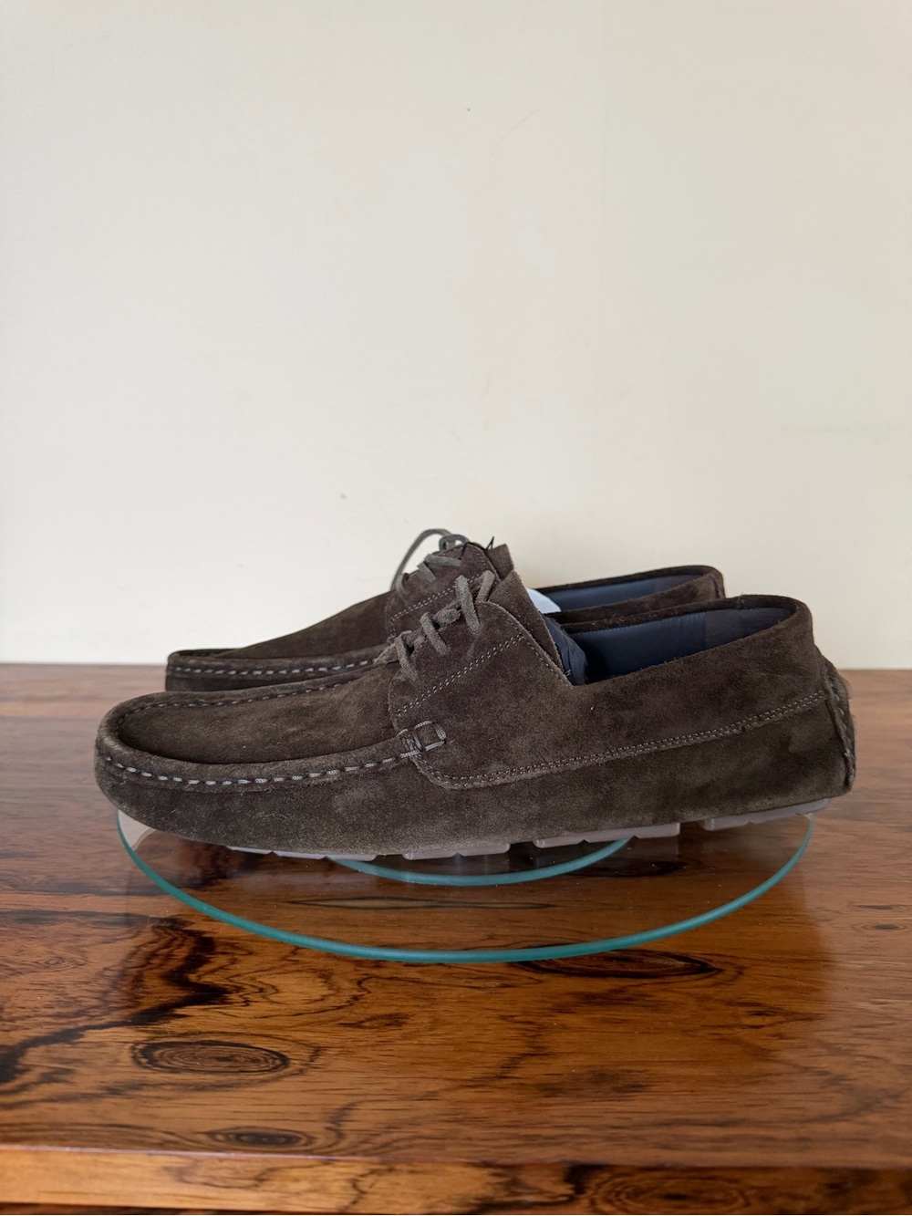 Massimo Dutti Split Suede Deck Shoes in brown size 42 / 9